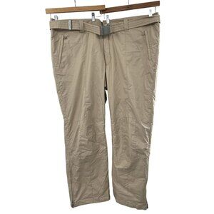 Bogner Beige Polyamid Pants US 56 With Zipper Details &‎ Belt NEW Insulated